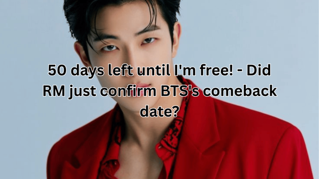 This contains an image of BTS RM