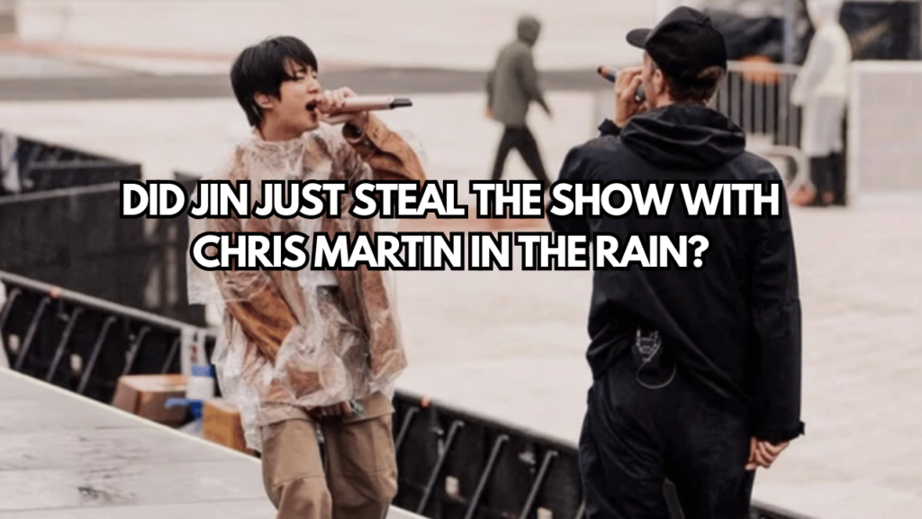 A picture of Coldplay BTS Jin Collaboration