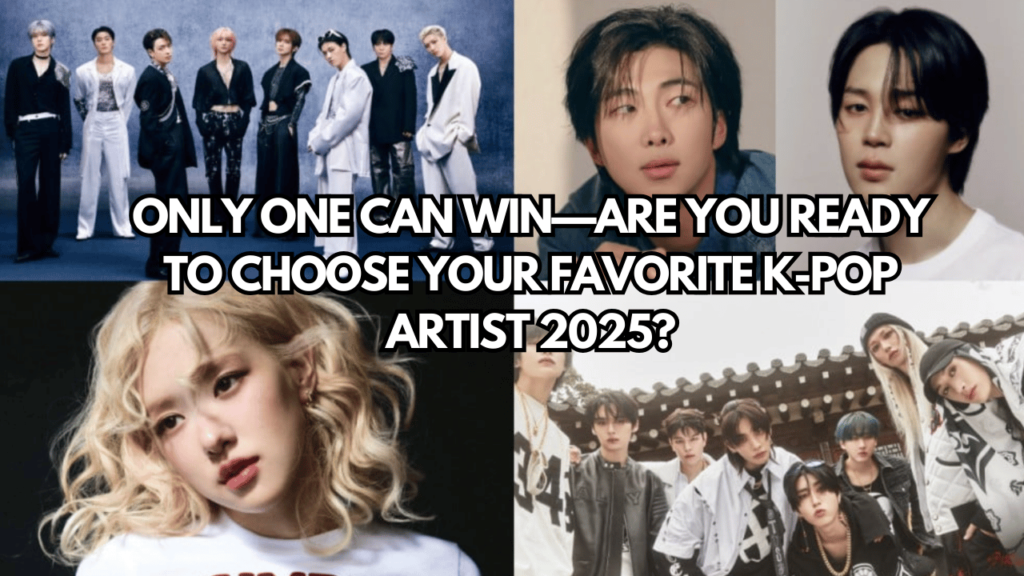 A picture of The Favorite K-Pop Artist 2025 nominees