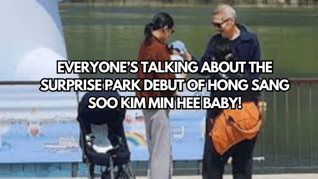 A picture of Hong Sang Soo Kim Min Hee and there baby
