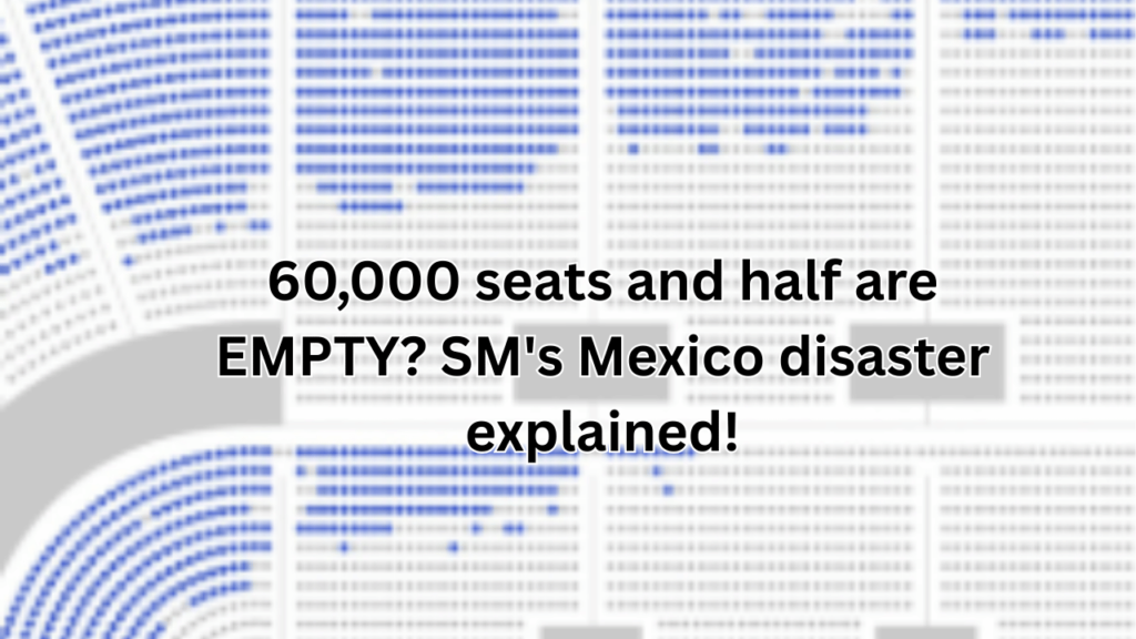 This contains an image of SMTOWN LIVE 2025 in Mexico City ...