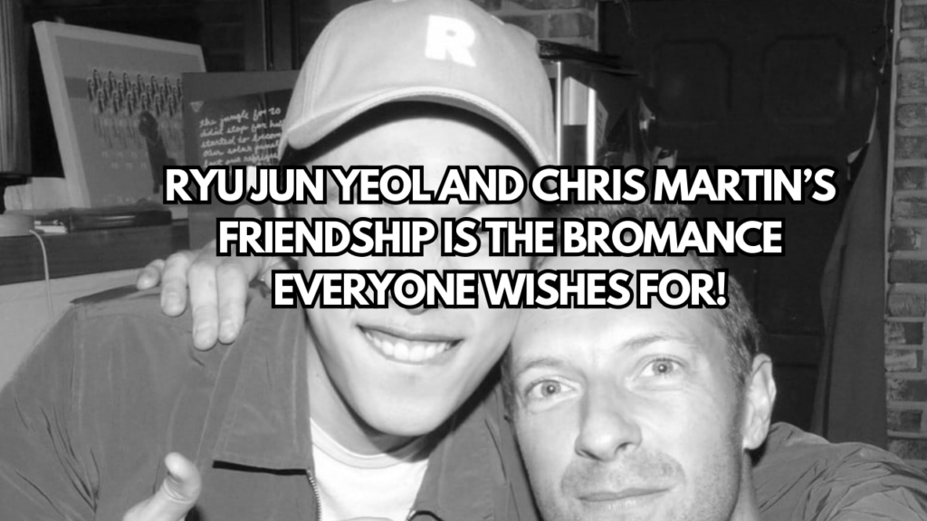 A picture of Ryu Jun-yeol and Chris Martin