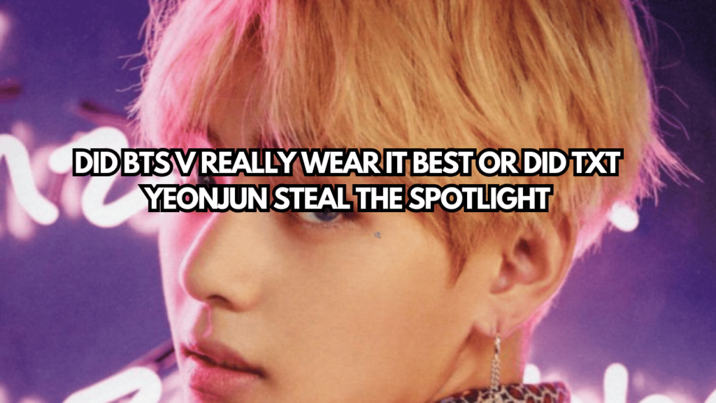 A picture of BTS’s V