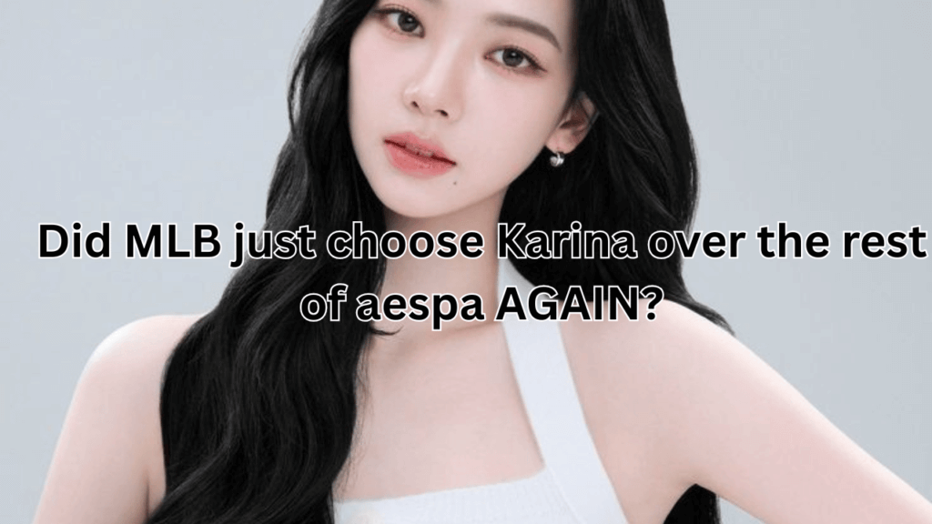 This contains an image of aespa's Karina