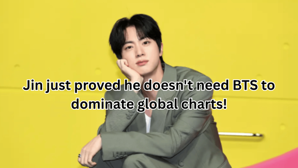 This contains an image of BTS Jin