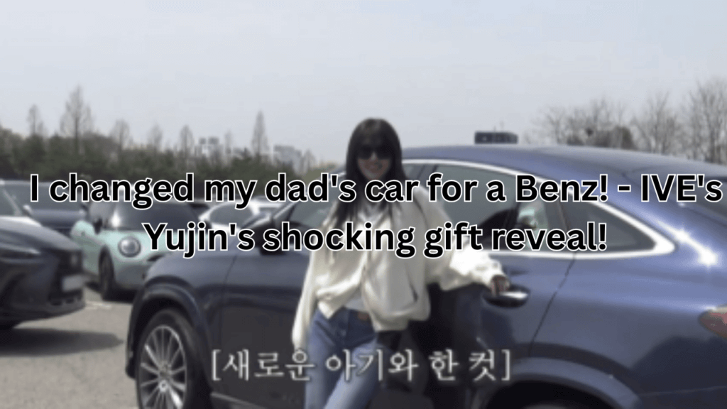 This contains an image of IVE Yujin