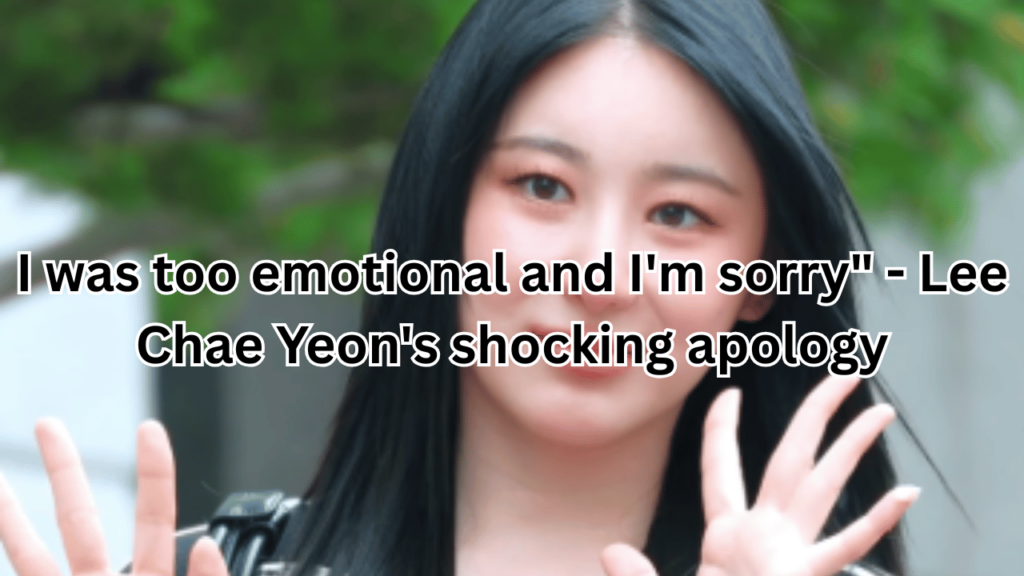 This contains an image of Lee Chae Yeon