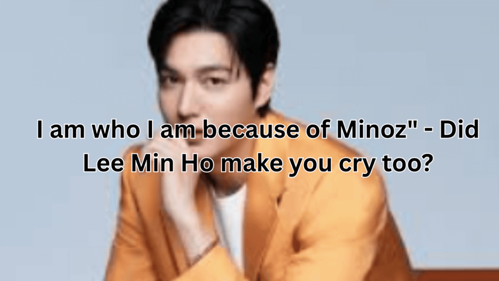This contains an image of Lee Min Ho