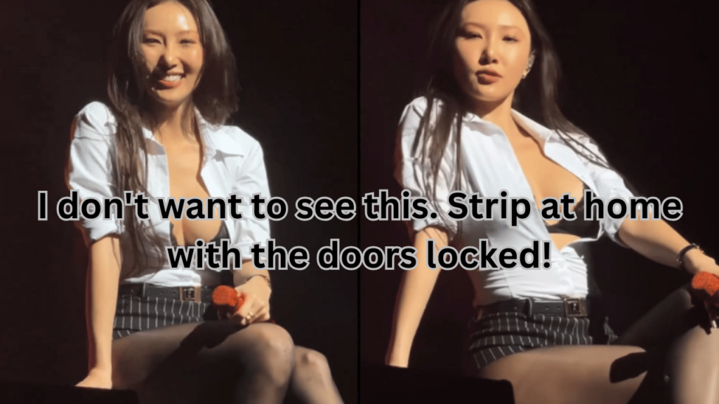 This contains an image of MAMAMOO Hwasa
