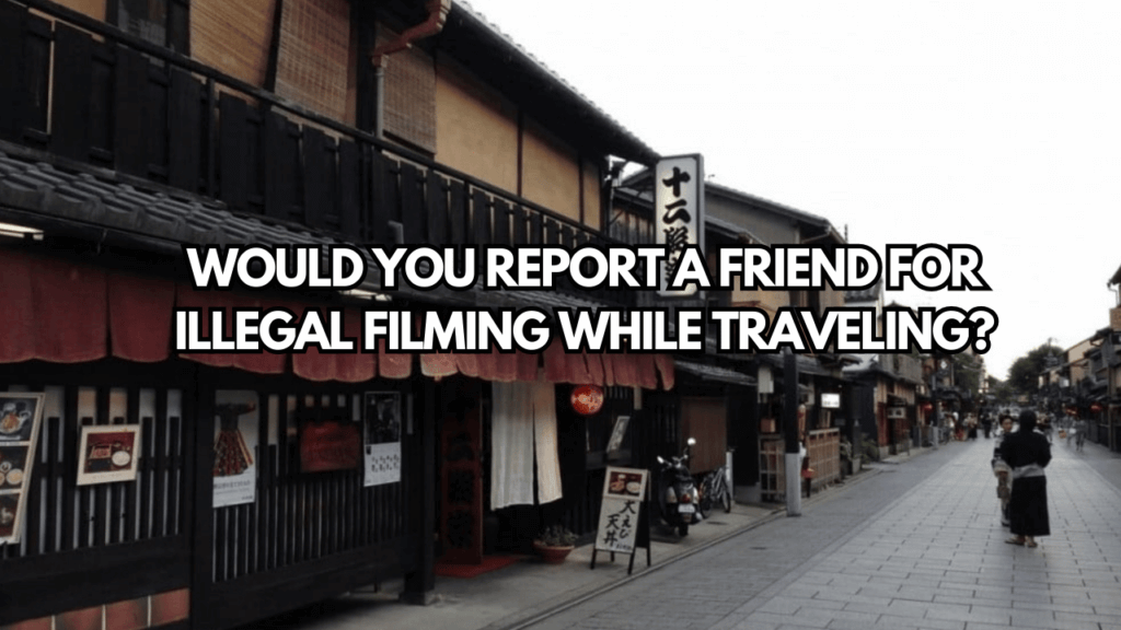 A picture of South Korean tourist arrested Japan
