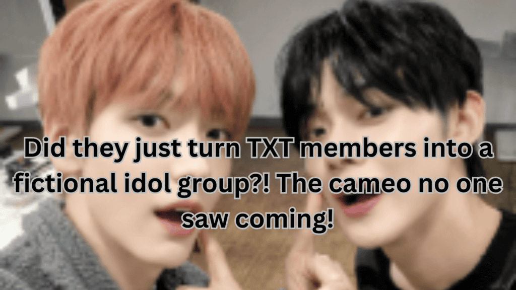 This contains an image of Soobin and Yeonjun