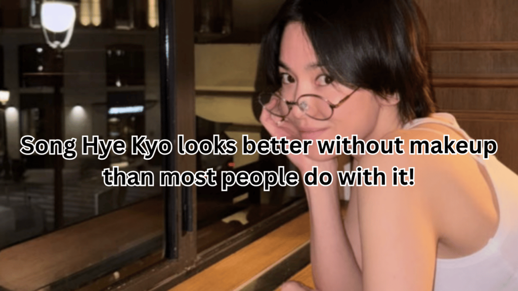 This contains an image of Actress Song Hye Kyo