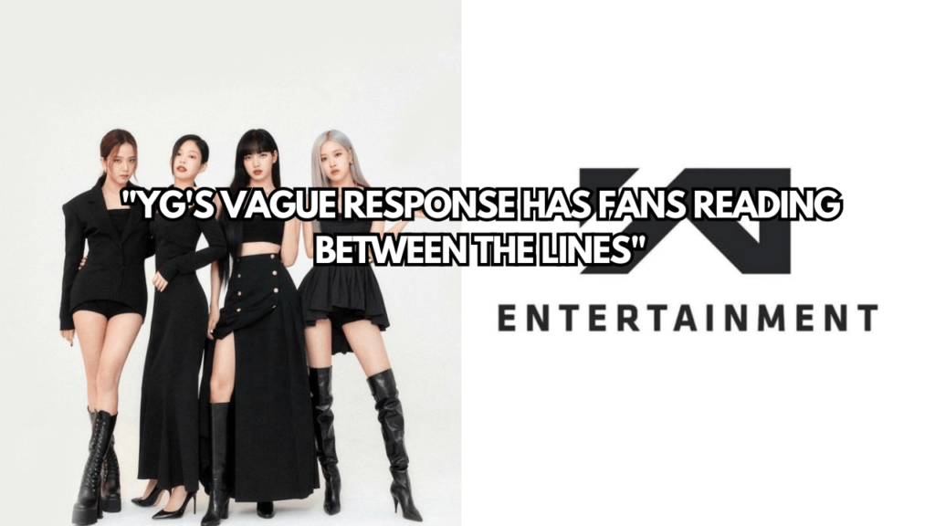 A picture of BLACKPINK and A picture of YG Entertainment