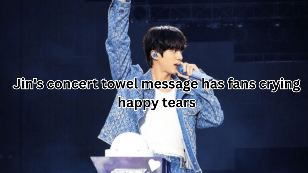 This contains an image of BTS Jin