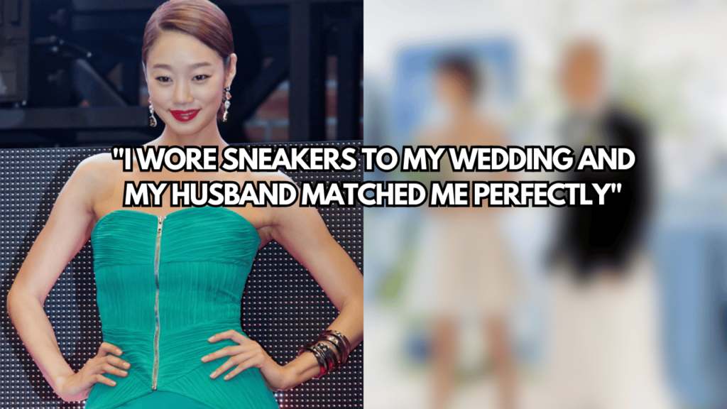 A picture of Choi Yeo-jin and also a blurred picture