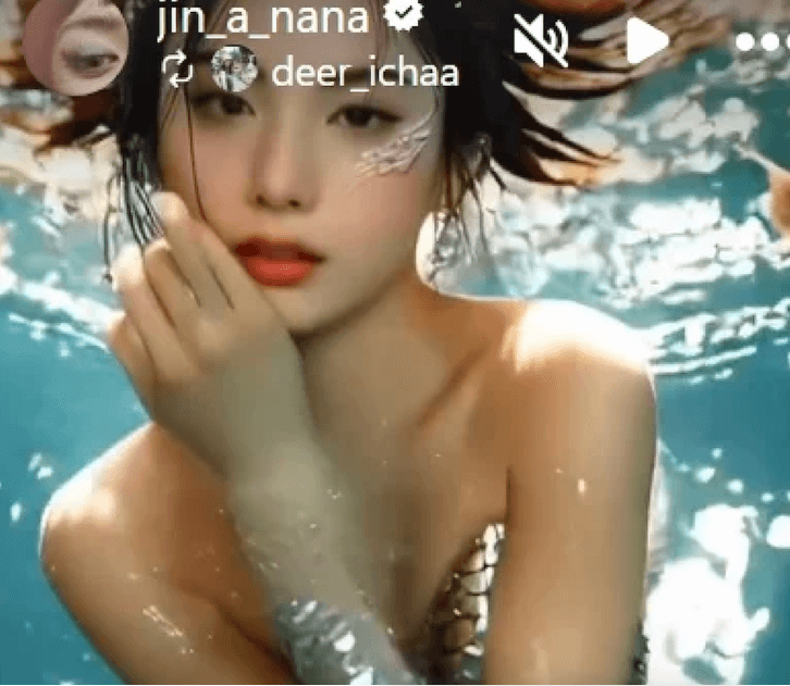 This contains an image of Nana mermaid
