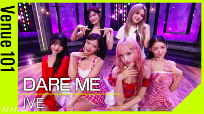 This contains an image of IVE DARE ME Japanese debut stuns fans with Venue 101
