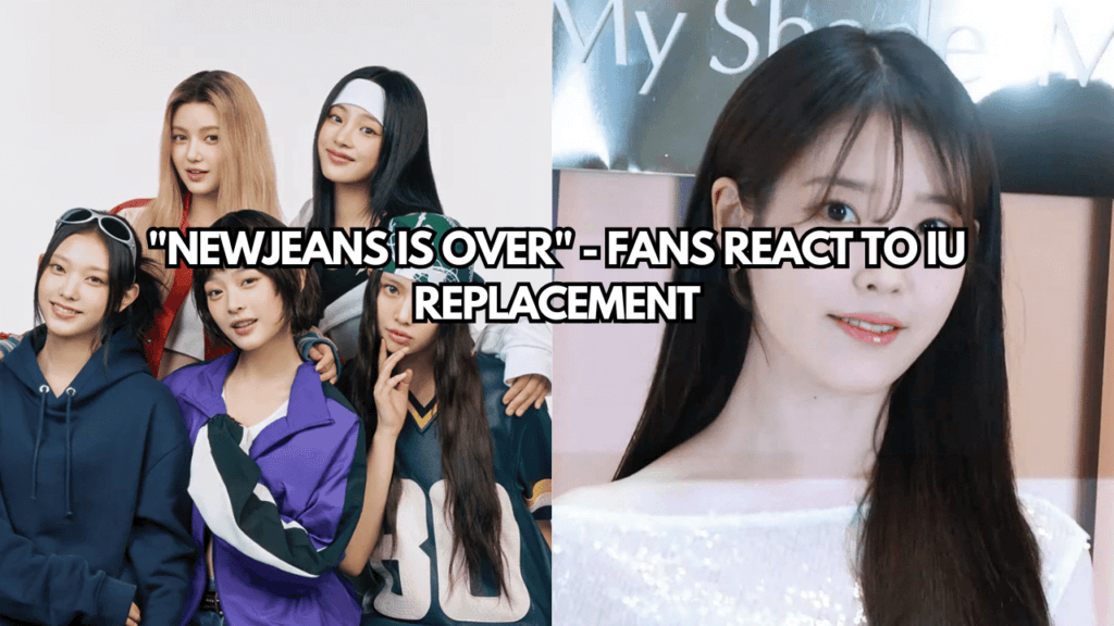 A picture of NewJeans and A picture of IU