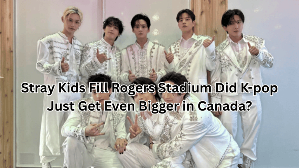 This contains an image of Stray Kids